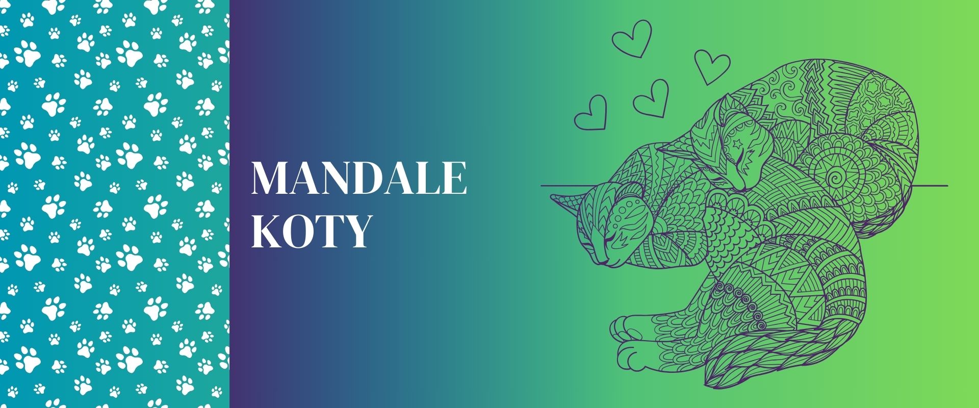 mandale z motywem kota