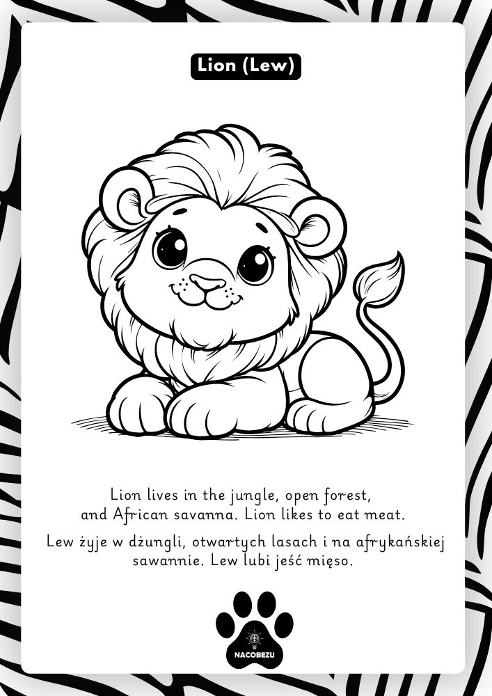 Wild animals worksheets for kids