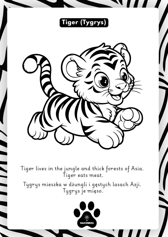 Wild animals worksheets for kids