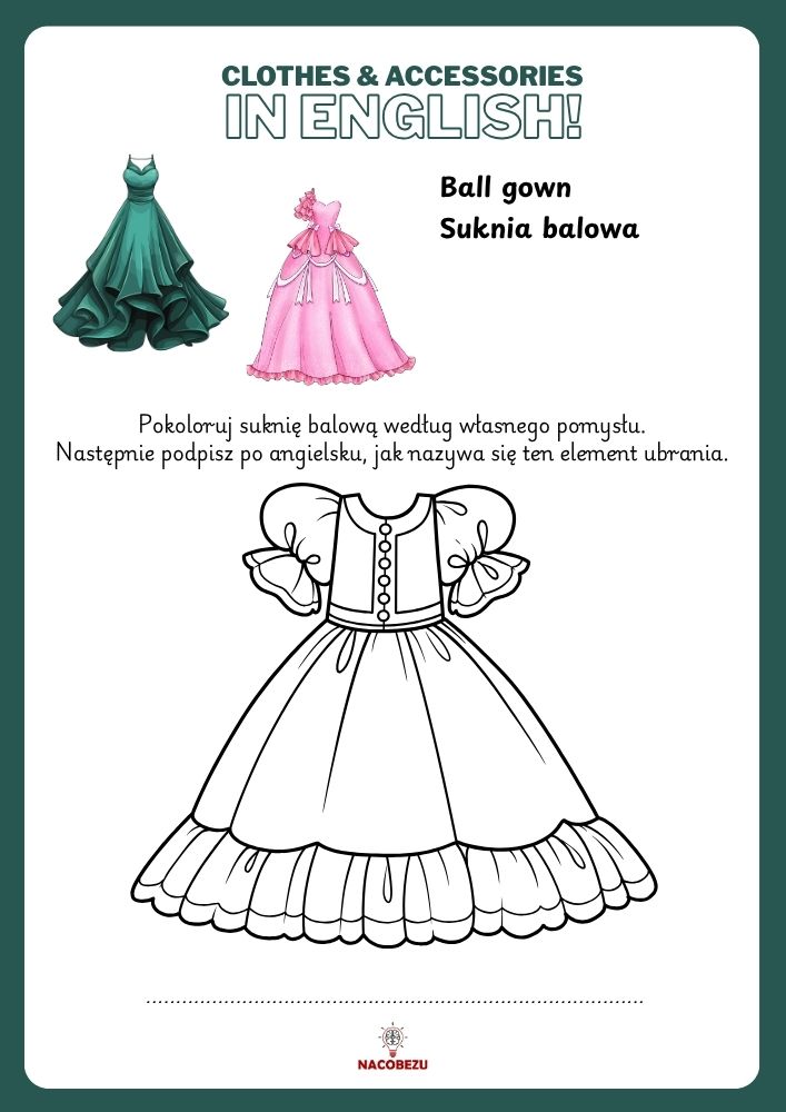 clothes worksheets for kids