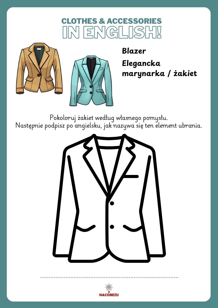 clothes worksheets for kids
