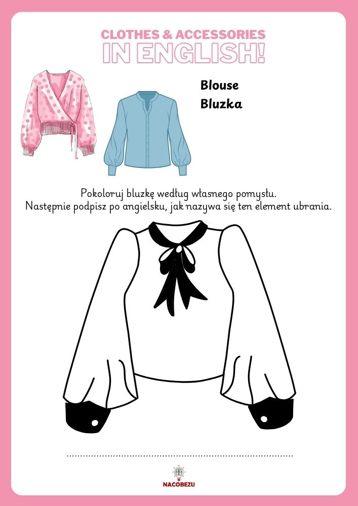 clothes worksheets for kids