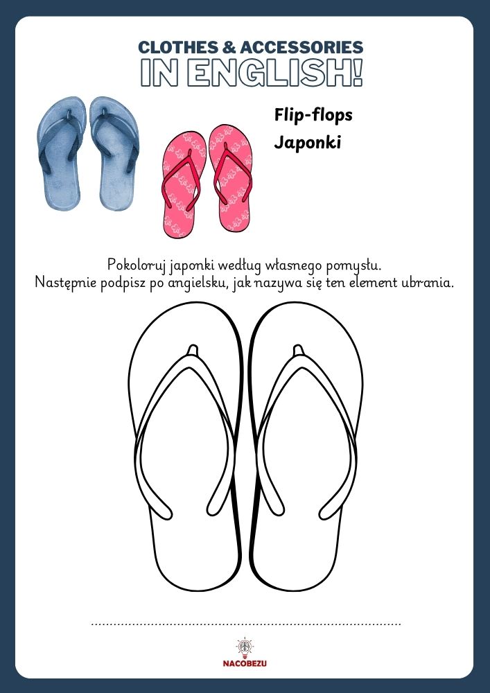 clothes worksheets for kids