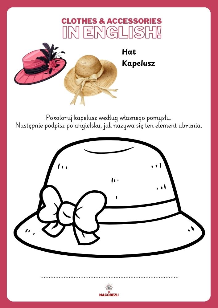 clothes worksheets for kids