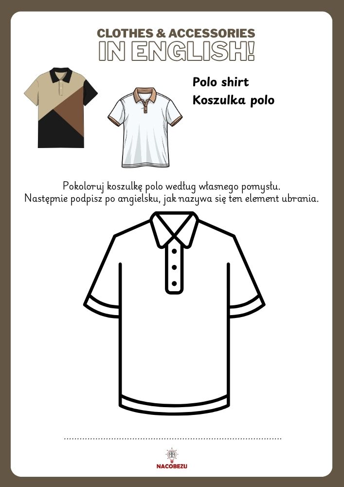 clothes worksheets for kids