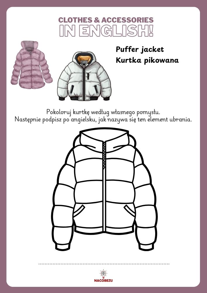 clothes worksheets for kids