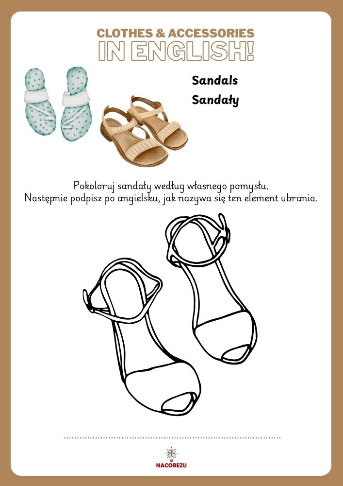 clothes worksheets for kids