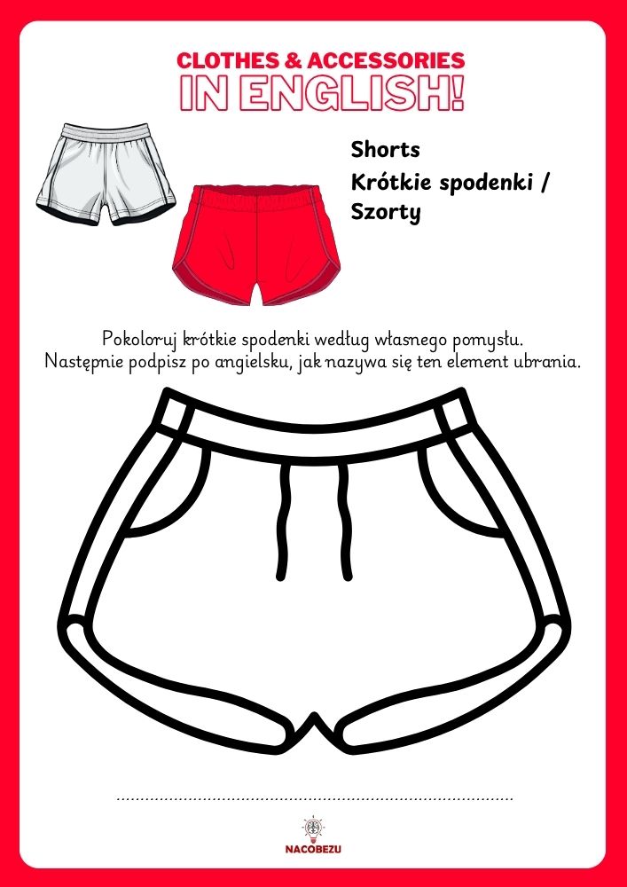 clothes worksheets for kids