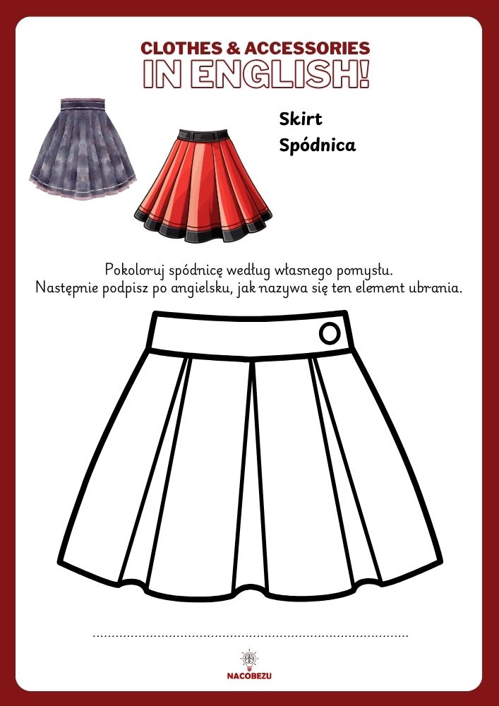 clothes worksheets for kids