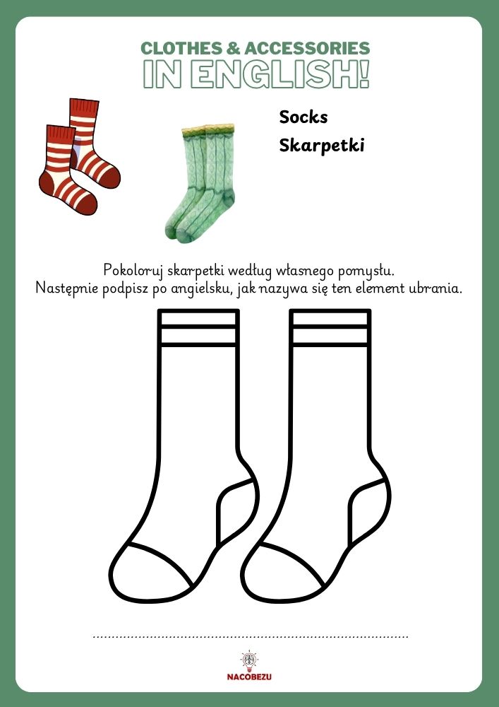 clothes worksheets for kids