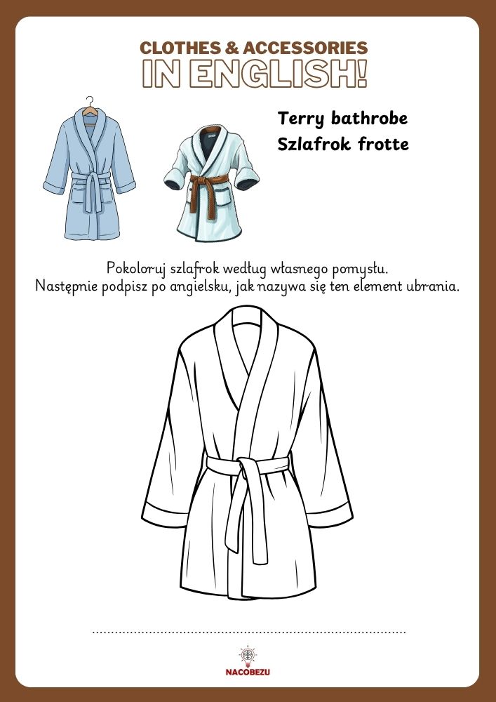 clothes worksheets for kids