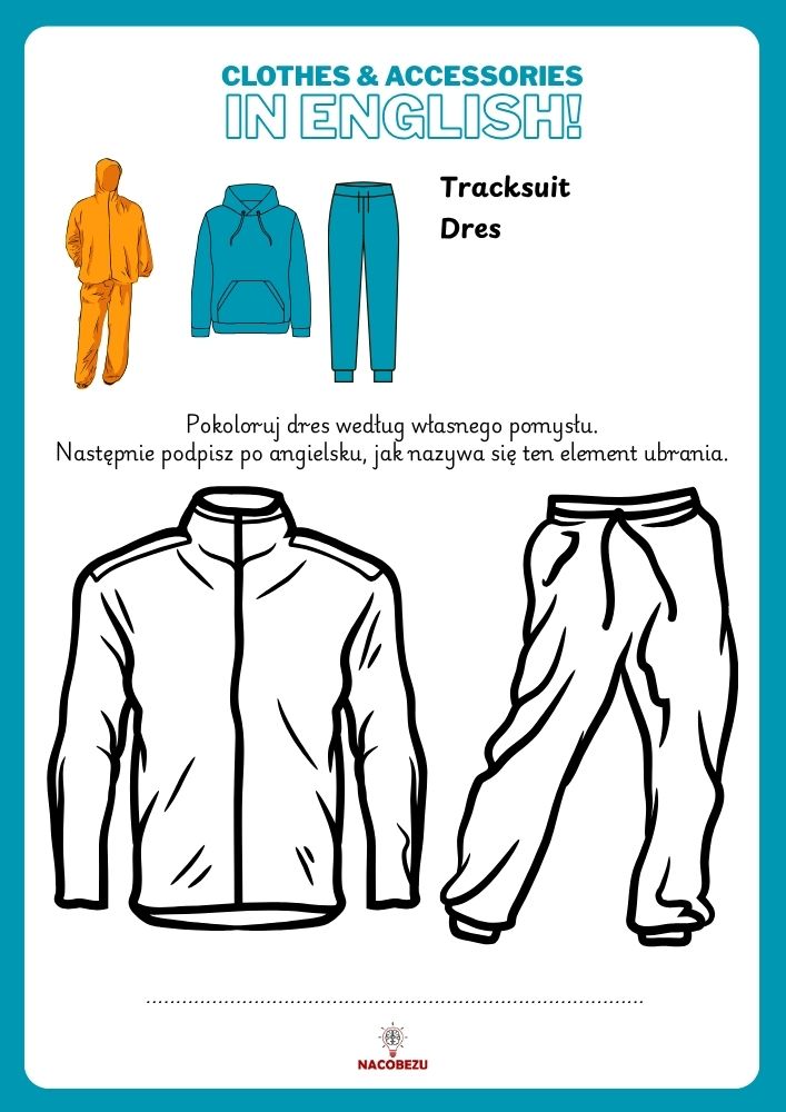 clothes worksheets for kids