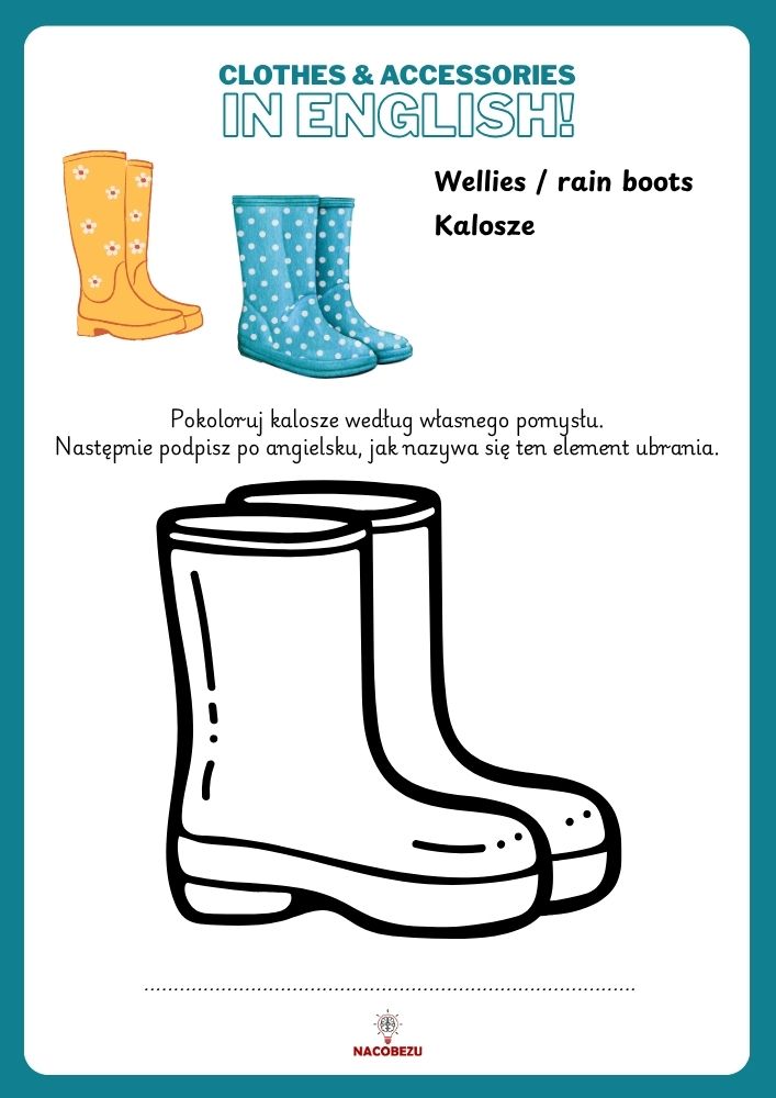 clothes worksheets for kids