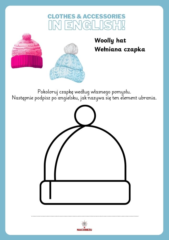 clothes worksheets for kids