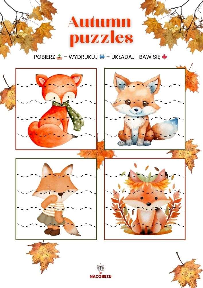autumn puzzles for kids