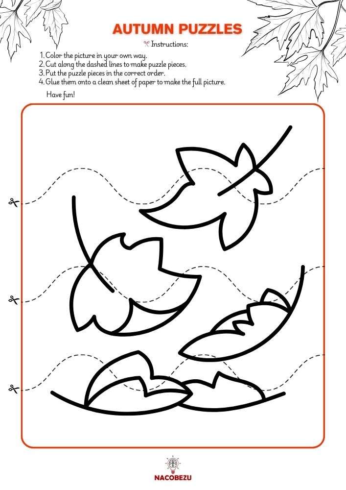 autumn puzzles for kids