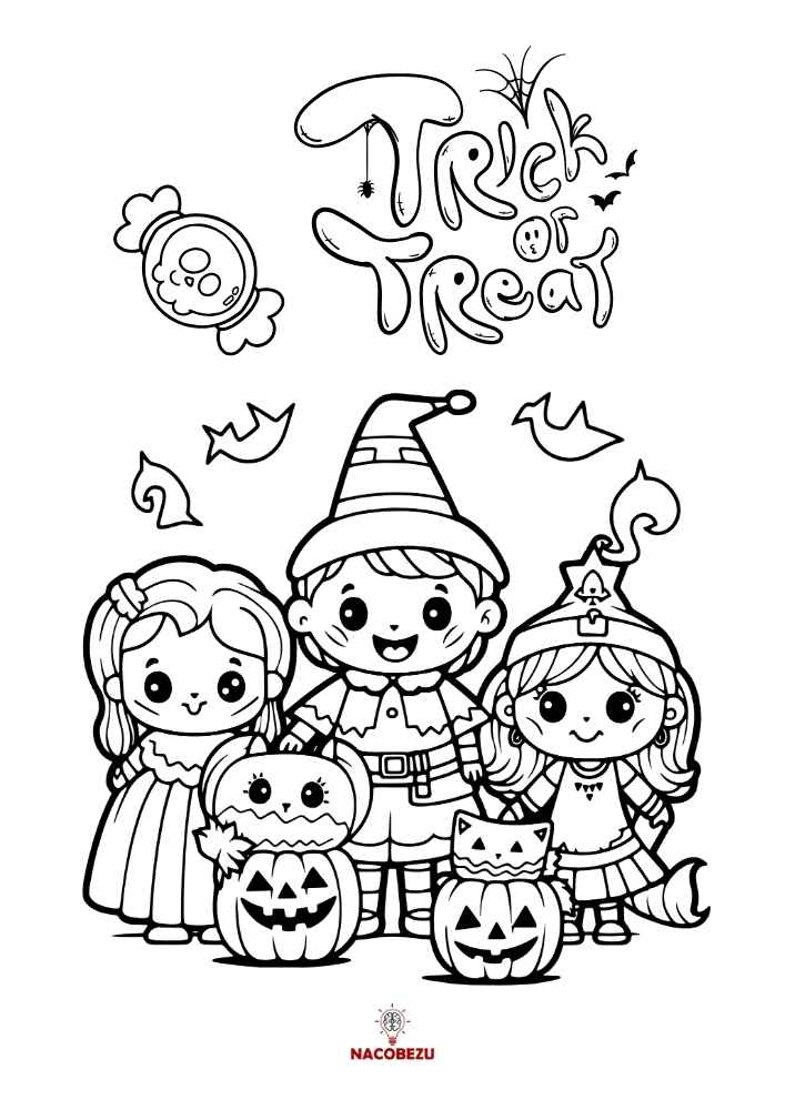kolorowanki Halloween dla dzieci