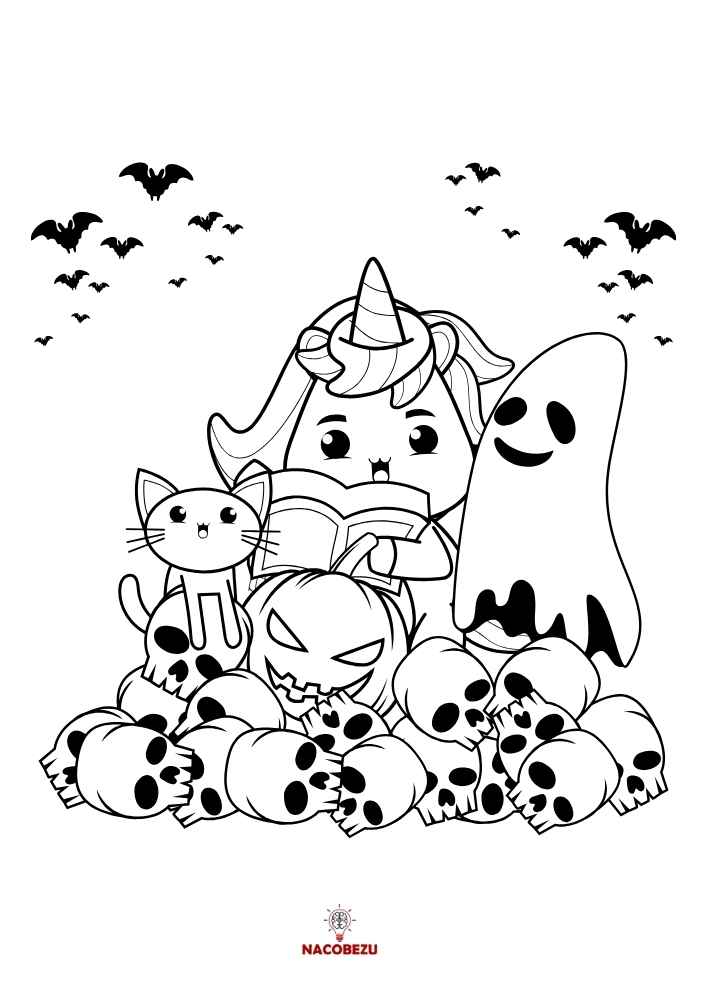 kolorowanki Halloween dla dzieci