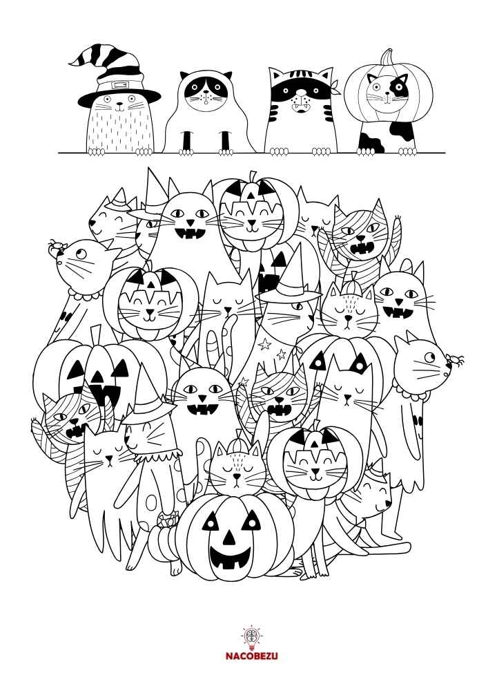 kolorowanki Halloween dla dzieci
