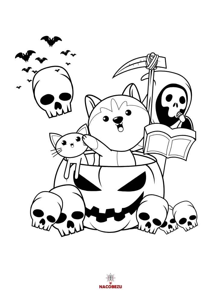 kolorowanki Halloween dla dzieci