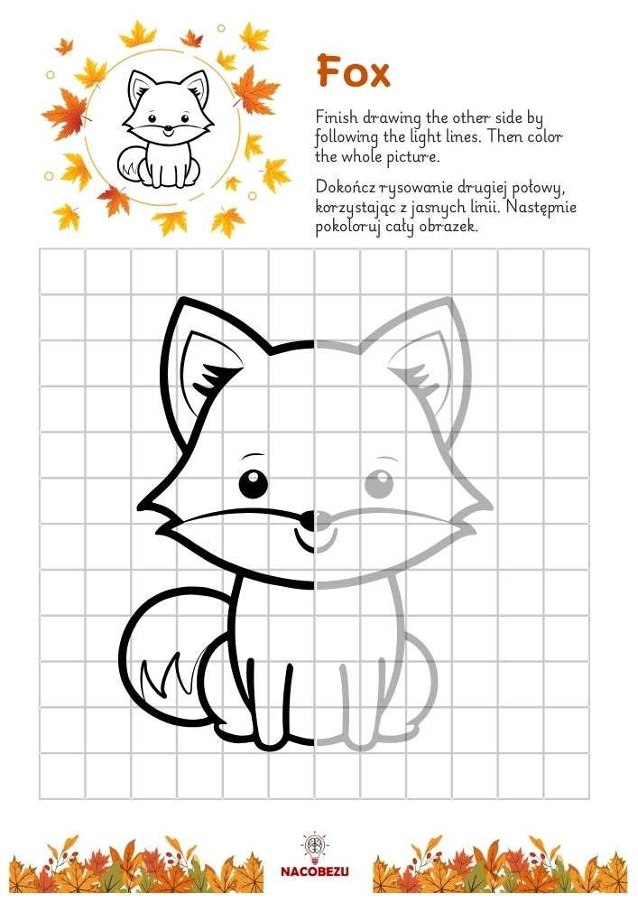 finish the drawing worksheets for kids