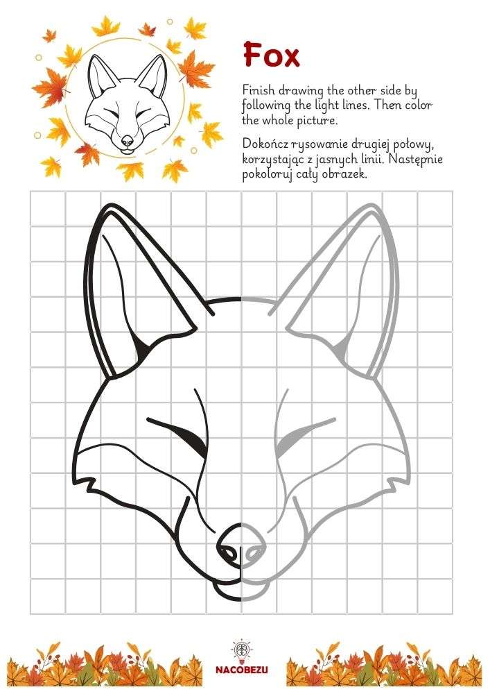 finish the drawing worksheets for kids