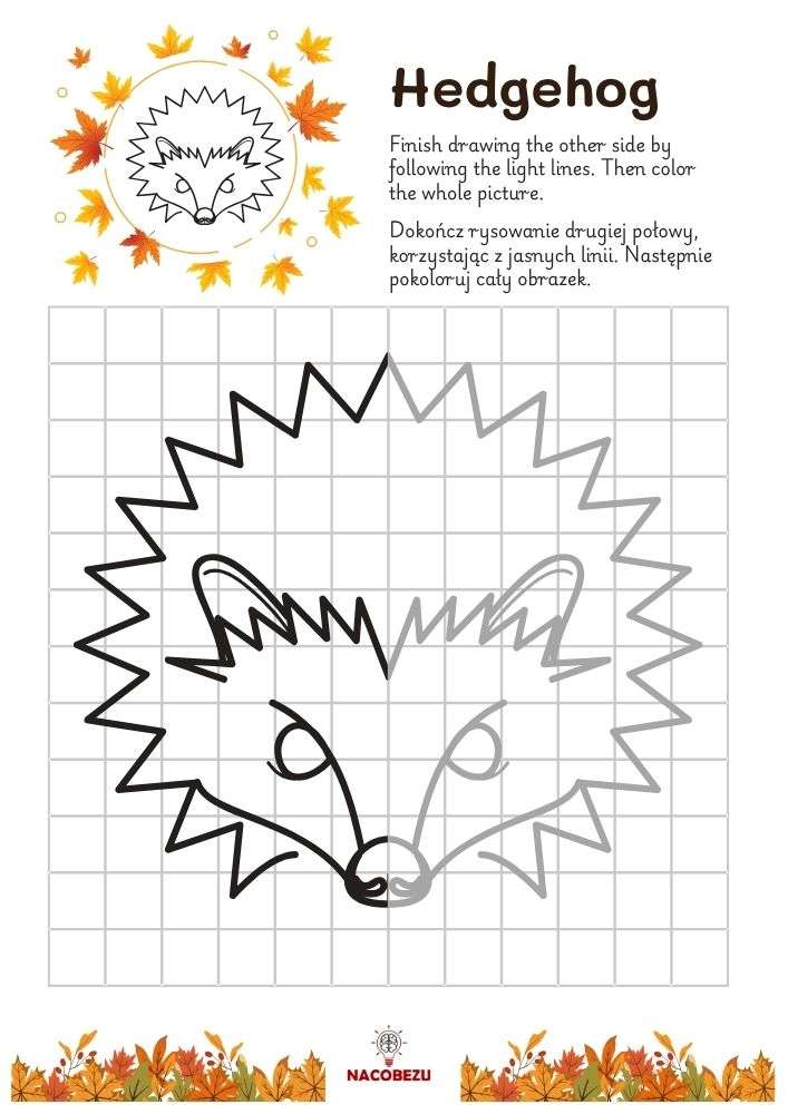 finish the drawing worksheets for kids