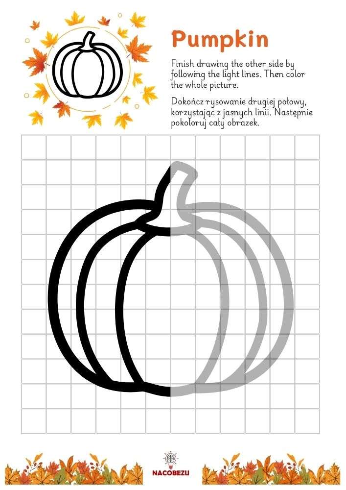 finish the drawing worksheets for kids