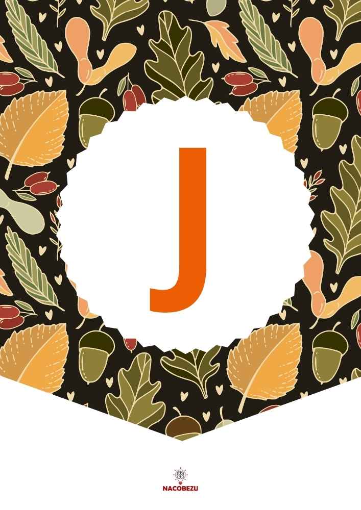 napis jesień do druku