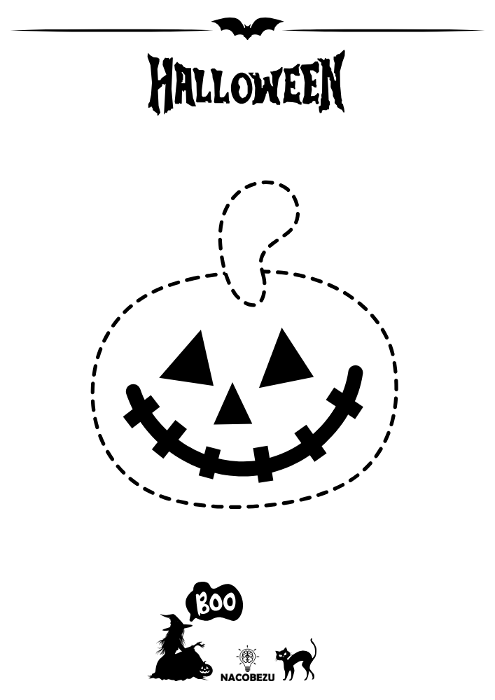 rysuj po śladzie halloween
