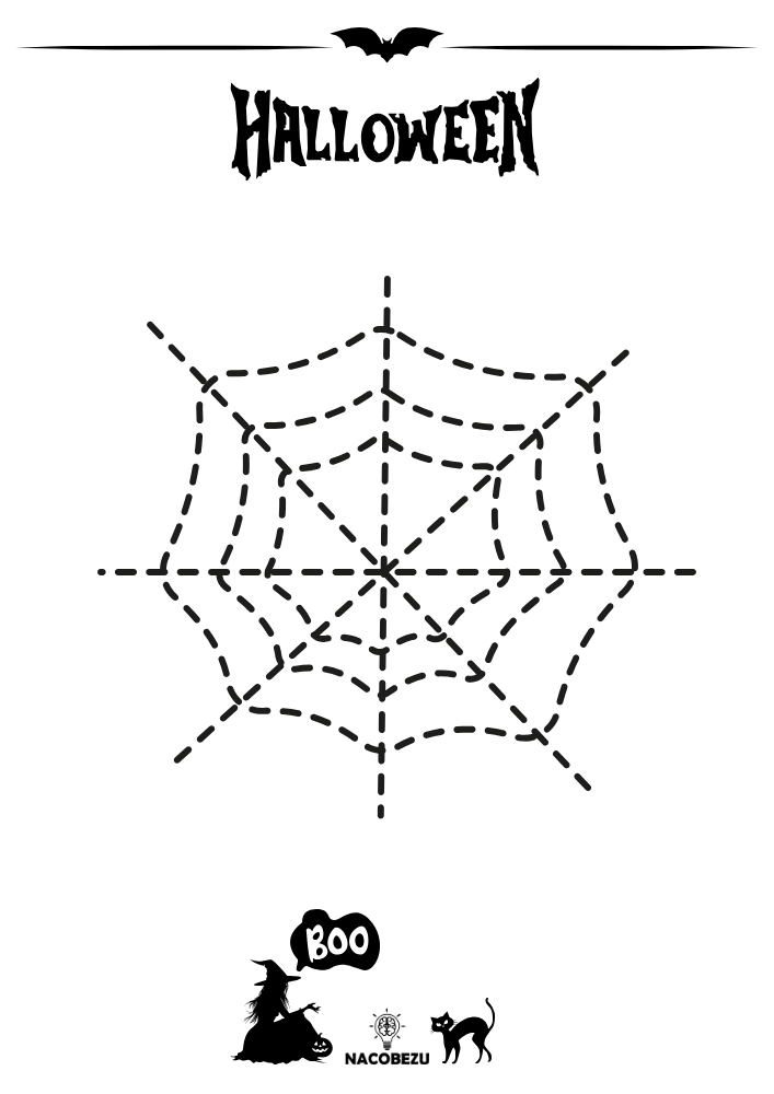 rysuj po śladzie halloween