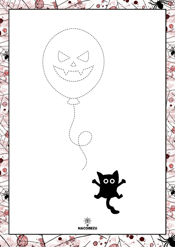 rysuj po śladzie halloween