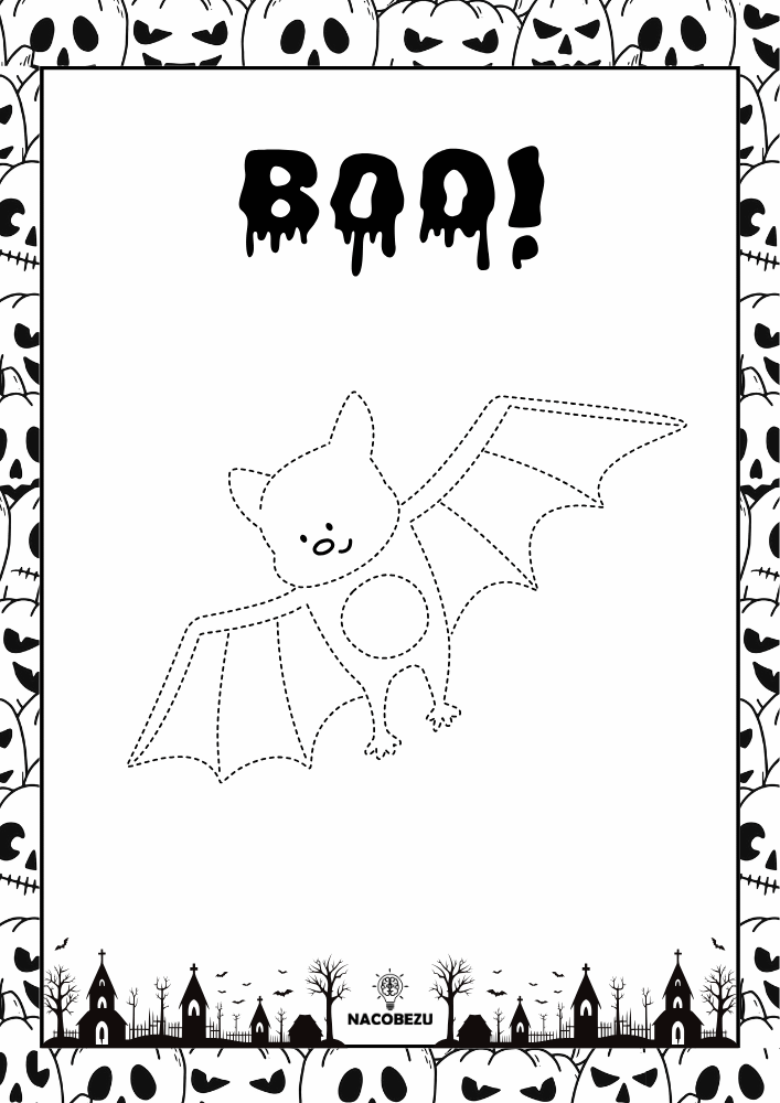 rysuj po śladzie halloween