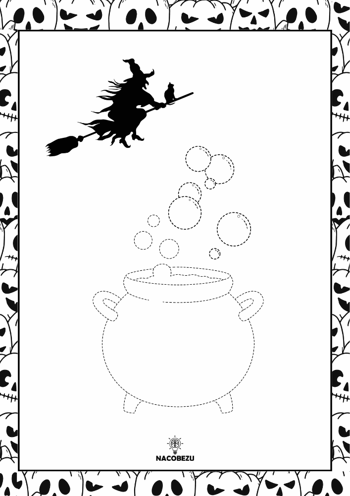 rysuj po śladzie halloween