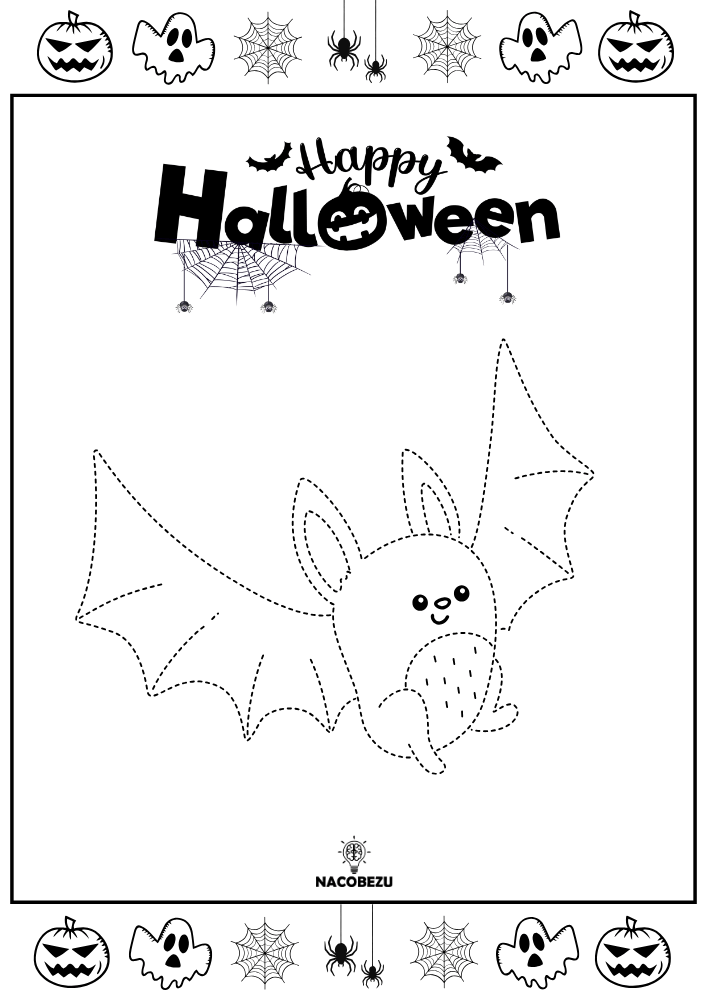 rysuj po śladzie halloween