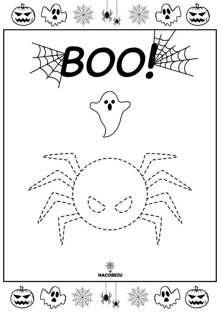 rysuj po śladzie halloween