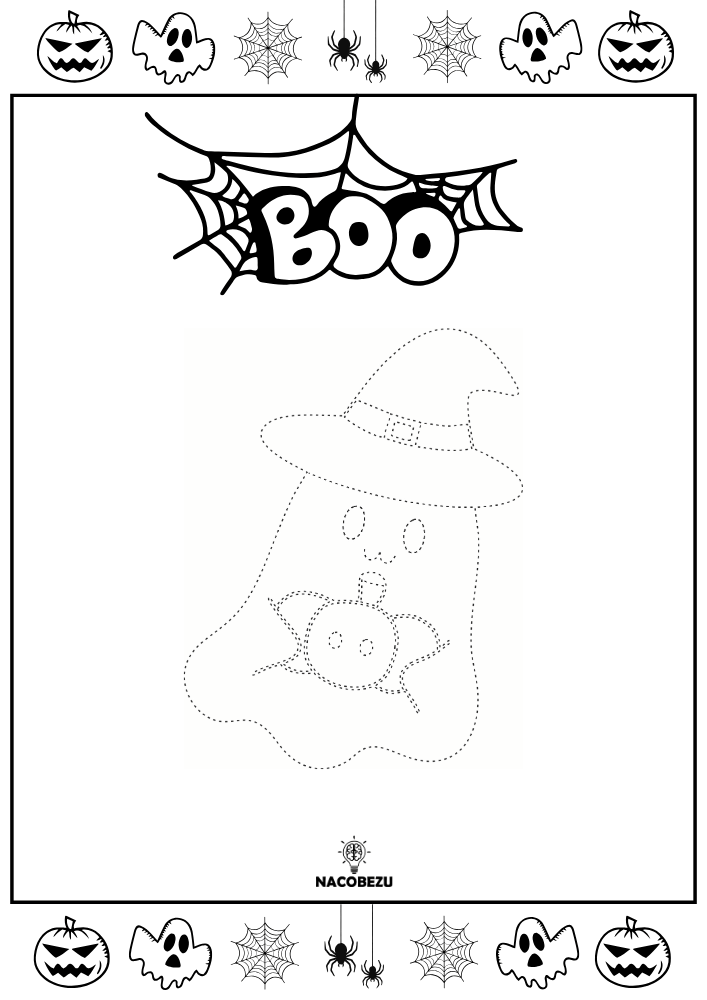rysuj po śladzie halloween