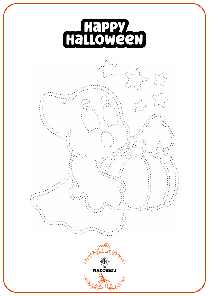 rysuj po śladzie halloween