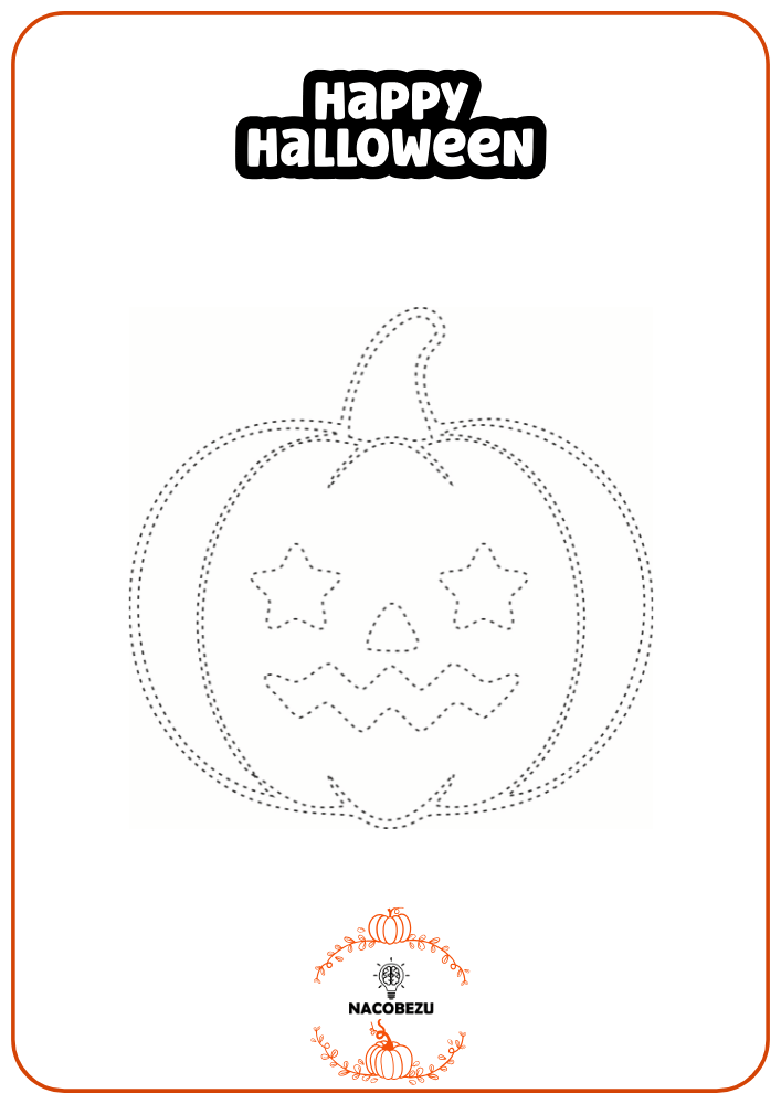 rysuj po śladzie halloween