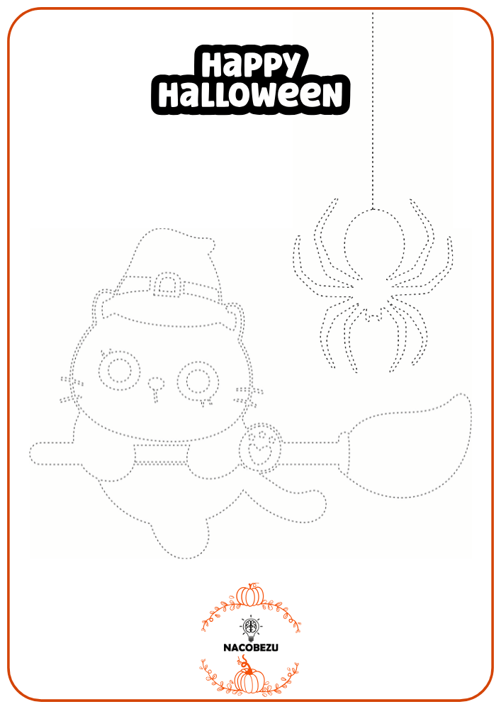 rysuj po śladzie halloween