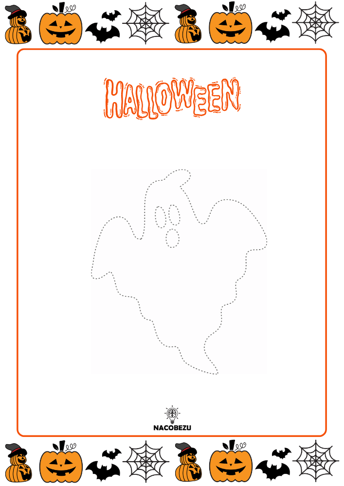 rysuj po śladzie halloween