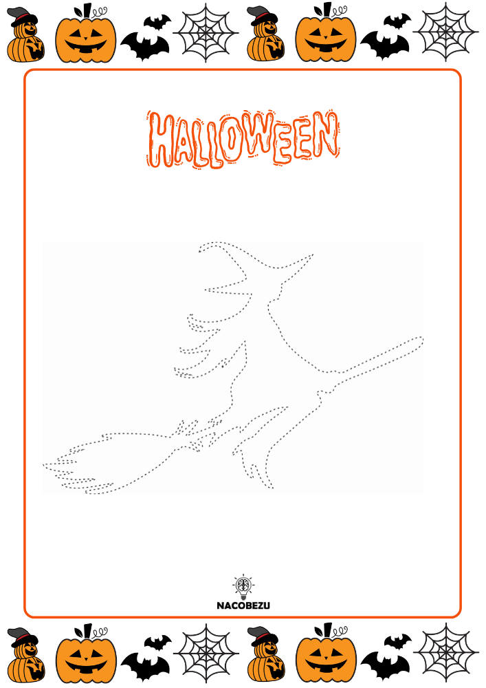 rysuj po śladzie halloween
