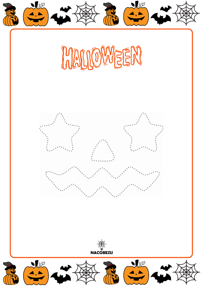 rysuj po śladzie halloween