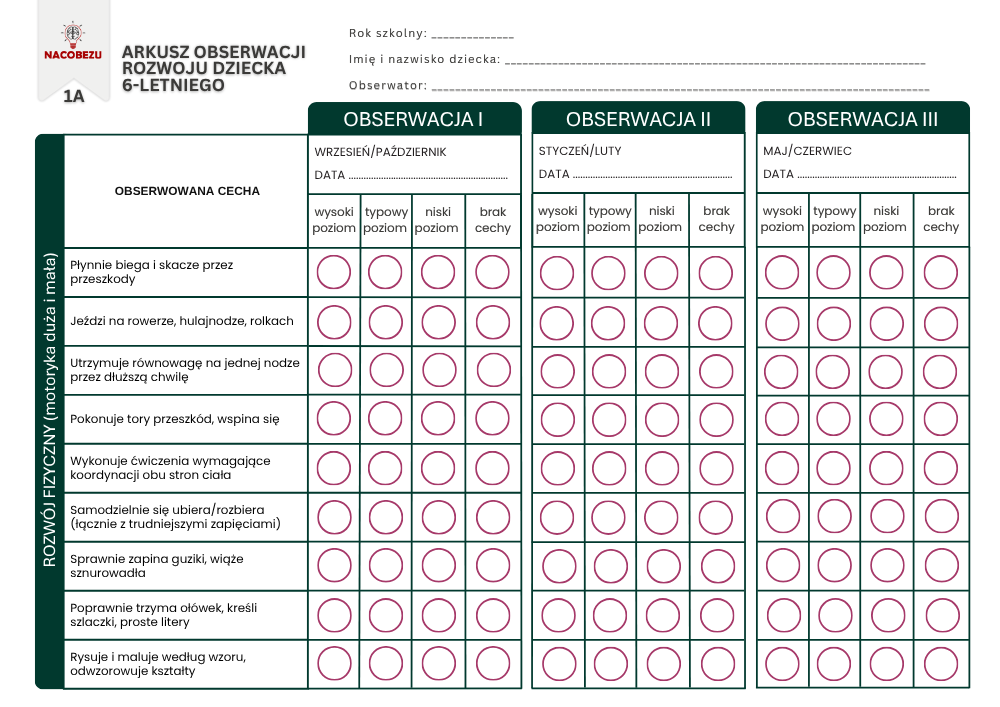 Diagnoza gotowości szkolnej 6-latka