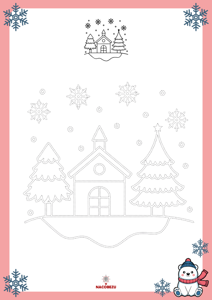 rysuj po śladzie zima