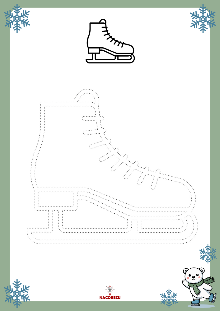 rysuj po śladzie zima