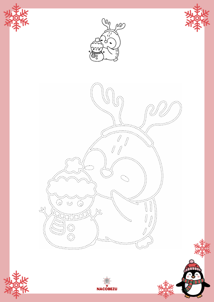 rysuj po śladzie zima