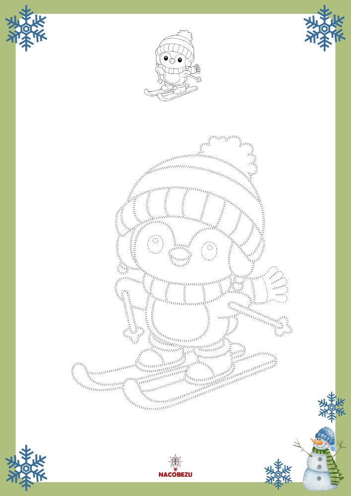 rysuj po śladzie zima