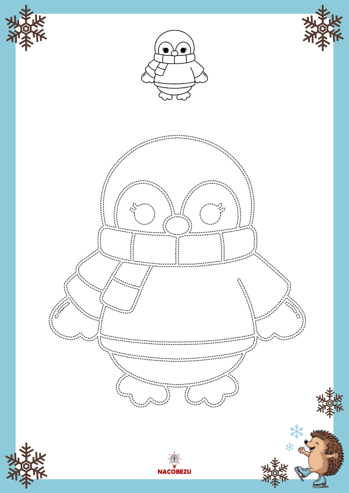 rysuj po śladzie zima