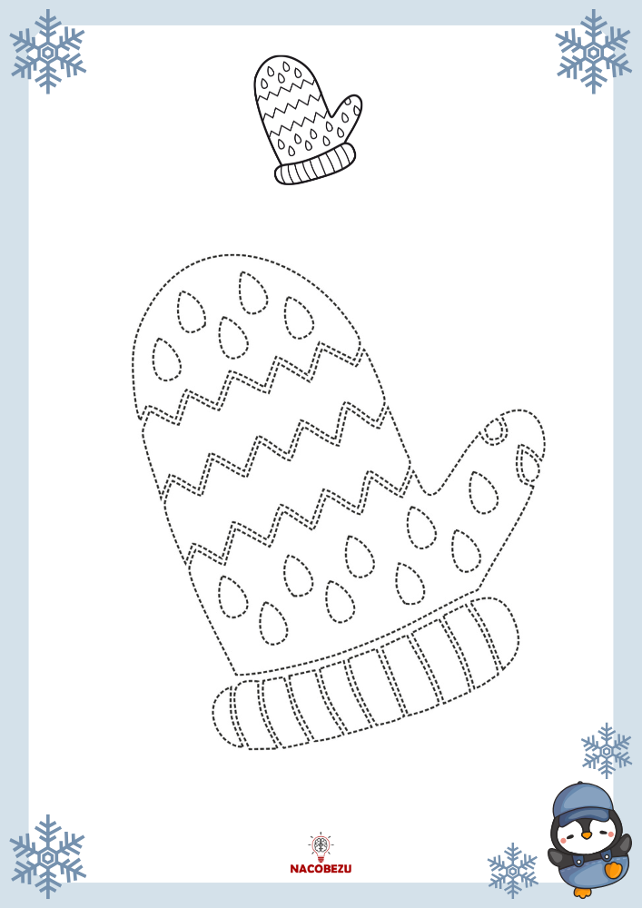 rysuj po śladzie zima